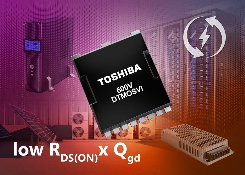 Toshiba lance une série de MOSFET de puissance à canal N à super jonction de 600 V avec un RDS(ON) ultra-faible